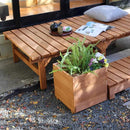 プランター 木製 ナチュラル 北欧 おしゃれ ガーデニング 天然木 鉢植え カバー 菜園 直植え 花壇 野菜 屋外 ガーデニング 縁側 庭先 軒先 玄関 エントランス 【納期B】【sms-dep-36】