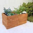 プランター 木製 ナチュラル 北欧 おしゃれ ガーデニング 天然木 鉢植え カバー 菜園 直植え 花壇 野菜 屋外 ガーデニング 縁側 庭先 軒先 玄関 エントランス 【納期B】【sms-dep-36】