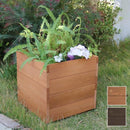プランター 木製 ナチュラル 北欧 おしゃれ ガーデニング 天然木 鉢植え カバー 菜園 直植え 花壇 野菜 屋外 ガーデニング 縁側 庭先 軒先 玄関 エントランス 【納期B】【sms-dep-36】