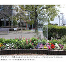 アイアンフェンス ハイタイプ ホワイト おしゃれ ガーデニング 庭 自立式 アンティーク 白 アイアン フェンス 外構 DIY 柵 バラ ツタ植物 【納期B】【sms-df010h-2p】