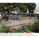 アイアンフェンス ハイタイプ ホワイト おしゃれ ガーデニング 庭 自立式 アンティーク 白 アイアン フェンス 外構 DIY 柵 バラ ツタ植物 【納期B】【sms-df010h-2p】