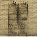 柵 枠 アイアン ガーデンフェンス diy ガーデニング 仕切り 目隠し 境目 ヨーロピアン クラシカル アンティーク 北欧 2枚セット 【納期B】【sms-dnf220-2p】