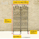 柵 枠 アイアン ガーデンフェンス diy ガーデニング 仕切り 目隠し 境目 ヨーロピアン クラシカル アンティーク 北欧 2枚セット 【納期B】【sms-dnf220-2p】