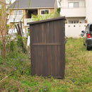 物置 屋外 大型 大きい おしゃれ 組み立て 設置 diy 収納庫 屋外 棚 観音扉 野外 庭 玄関 北欧 ナチュラル 木製 収納棚 ガーデニング 園芸 掃除 キャンプ 用品 【納期B】【sms-dns-0177】