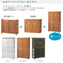 室外機カバー 棚付き 収納庫 収納棚 2段 日よけ 木製 おしゃれ 北欧 庭 玄関 ガーデニング 車庫 ガレージ ベランダ 屋上 マンション 戸建て 目隠し 逆ルーバー 【納期B】【sms-dns-n0707】