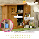 物置 屋外 中型 倉庫 木製 収納庫 庭 物入れ おしゃれ 北欧 ナチュラル 観音開き 家庭用 ウッド 【納期B】【sms-dns-n0710s】