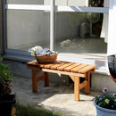 ベンチ 木製 庭 屋外 玄関 ガーデン 縁台 和風 定番 デザイン おしゃれ 椅子 腰掛け エクステリア シンプル ウッド 天然木製 【納期B】【sms-eb-870】