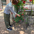 アイアンフェンス スチールフェンス 折り畳み 折りたたみ 柵 自立 スタンド 北欧 おしゃれ 庭 ガーデニング 玄関 ガレージ 園芸用品 ホワイト 白 ブラック 黒 【納期B】【sms-eg1200】