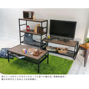 リビングテーブル ローテーブル センターテーブル ウォールナット調 シンプル スチール フレーム 黒 ブラック 天板 木目 レトロ モダン おしゃれ 棚付き 【納期B】【sms-gn-lt900】