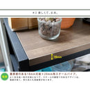 サイドテーブル 玄関 物置き エントランス リビング 寝室 ウォールナット調 コンパクト シンプル スチール フレーム 黒 ブラック 木目 おしゃれ スタイリッシュ 【納期B】【sms-gn-st400】