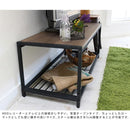 テレビボード TVボード ローボード テレビ台 TV台 ウォールナット調 シンプル スチール フレーム 黒 ブラック 天板 木目 レトロ おしゃれ スタイリッシュ 【納期B】【sms-gn-tv1020】