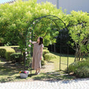 ガーデンアーチ アイアンアーチ 門 装飾 玄関 ガーデン アーチ 庭 園芸 スチール 飾り ヨーロピアン 北欧 南欧 おしゃれ 【納期B】【sms-ia-ed001grn】