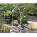 アーチ ハーフ 半分 シングル 片方のみ ガーデンアーチ アイアンアーチ 門 装飾 玄関 ガーデン 庭 園芸 スチール 飾り ヨーロピアン 北欧 南欧 おしゃれ 【納期B】【sms-ia-hf003】