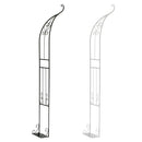 アーチ ハーフ 半分 シングル 片方のみ ガーデンアーチ アイアンアーチ 門 装飾 玄関 ガーデン 庭 園芸 スチール 飾り ヨーロピアン 北欧 南欧 おしゃれ 【納期B】【sms-ia-hf003】