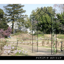 ガーデンアーチ アイアン 門 固定 パーゴラ ローズアーチ ガーデニング 鋳物 庭 おしゃれ ヨーロピアン DIY 自立 ブラック 黒 【納期B】【sms-ia-og7642】