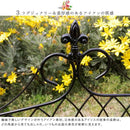 アイアンフェンス フェンス 指すだけ 仕切り ガーデニング 庭 園芸 おしゃれ 装飾 エクステリア 玄関 土中 埋め込み 差し込み 庭先 ヨーロピアン 北欧 【納期B】【sms-if-dr027-3p】