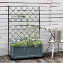 ガーデンフェンス プランター台座付き スチール ガーデニング 園芸 ツタ植物 バラ グリーンカーテン 【納期B】【sms-if-fp006】