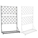 ガーデンフェンス プランター台座付き スチール ガーデニング 園芸 ツタ植物 バラ グリーンカーテン 【納期B】【sms-if-fp006】