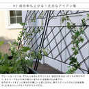 グリーンカーテン用フェンス アイアン 立て掛け ベランダ テラス 庭 軒先 【納期B】【sms-if-gc011blk】