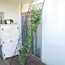 グリーンカーテン用フェンス アイアン 立て掛け ベランダ テラス 庭 軒先 【納期B】【sms-if-gc011blk】