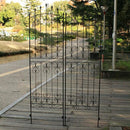 フェンス ヨーロピアン 枠 柵 ガーデンフェンス 家庭用 おしゃれ 庭 玄関 diy 埋める 埋め込み 差し込み 差す アンティーク 北欧 ヨーロッパ 2枚セット 【納期B】【sms-ifrose-220-2p】