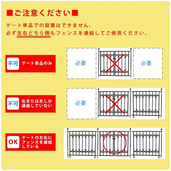 フェンス 支柱 1本 柵 diy 枠 ガーデンフェンス 庭 おしゃれ アンティーク 北欧 ヨーロピアン 【納期B】【sms-ipn-7021e-set】