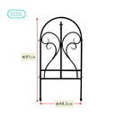 ガーデンフェンス アイアンフェンス おしゃれ 外構 柵 庭 DIY ガーデニング 枠 花壇作り 連結 北欧 黒 白 設置 簡単 間仕切り 薔薇 家庭菜園 公園 カフェ 店舗 【納期B】【sms-ipn-7029f】