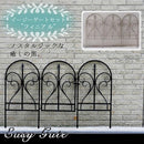 フェンス アイアンフェンス 庭 外構 柵 ゲート 門 ドア 扉 ガーデンフェンス 枠 白 ホワイト 黒 ブラック 仕切り 囲い 園芸 花壇 目隠し アンティーク おしゃれ 【納期B】【sms-ipn-7031g】