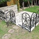 フェンス アイアンフェンス 庭 外構 柵 ゲート 門 ドア 扉 ガーデンフェンス 枠 白 ホワイト 黒 ブラック 仕切り 囲い 園芸 花壇 目隠し アンティーク おしゃれ 【納期B】【sms-ipn-7031g】