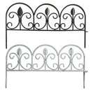 ガーデンフェンス 柵 小さい ミニ ガーデニング DIY アイアン製 【納期B】【sms-ipn-7238tg】