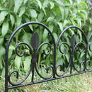 ガーデンフェンス 柵 小さい ミニ ガーデニング DIY アイアン製 【納期B】【sms-ipn-7238tg】