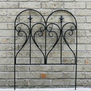 フェンス アイアン ガーデンフェンス おしゃれ diy セルフ ガーデニング 枠 柵 仕切り アンティーク ベランダ プランターフェンス 埋め込み 地面 さす 【納期B】【sms-ipn-7293】