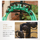 ホースリール ホースハンガー 葉 デザイン 葉っぱ ホースラック ラック 北欧 アイアン 壁掛け 【納期B】【sms-ipn-7679】