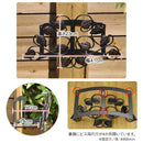 ホースリール ホースハンガー 葉 デザイン 葉っぱ ホースラック ラック 北欧 アイアン 壁掛け 【納期B】【sms-ipn-7679】