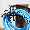 ホース用ハンガー 庭 園芸 ホースリール ガーデニング おしゃれ 散水ホース フック ラック 北欧 アイアン ガーデン 姫 姫系 アンティーク 西洋 【納期B】【sms-ipn-7682】