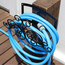 ホース用ハンガー 庭 園芸 ホースリール ガーデニング おしゃれ 散水ホース フック ラック 北欧 アイアン ガーデン 姫 姫系 アンティーク 西洋 【納期B】【sms-ipn-7682】