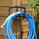 ホース用ハンガー 庭 園芸 ホースリール ガーデニング おしゃれ 散水ホース フック ラック 北欧 アイアン ガーデン 姫 姫系 アンティーク 西洋 【納期B】【sms-ipn-7682】