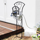 ホースハンガー ガーデニング おしゃれ アイアン 自立 庭 黒 ブラック ヨーロピアン 【納期B】【sms-ipn-hh7997】