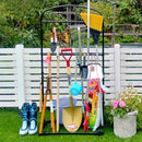 ハンガーラック 収納ラック ツールスタンド ハンガーバー 屋外 屋内 ガーデニング 庭 リビング おしゃれ 収納 スタンド ヨーロピアン 黒 ブラック 白 ホワイト 【納期B】【sms-its1400】