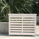 室外機 日よけ 室外機カバー 日除け 木製 おしゃれ ガレージ ベランダ 屋外 通路 屋上 マンション 一軒家 戸建て 目隠し 節電 逆ルーバー カントリー 棚 園芸 【納期B】【sms-jsac-fl1100】