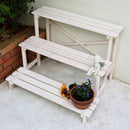 ガーデンラック 3段 棚 ガーデン 物置 ラック おしゃれ ガーデニング 庭 屋外 天然木 木製 バルコニー ウッドデッキ カントリー風 北欧 【納期B】【sms-jsfs3-800】