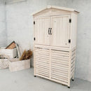 室外機カバー 収納付き 棚付き 木製 大型 エアコン室外機 カバー 屋外 庭 収納庫 物置き倉庫 屋外収納庫 木製物置 おしゃれ ガーデニング 園芸用品 収納 倉庫 【納期B】【sms-kgr-ac178】