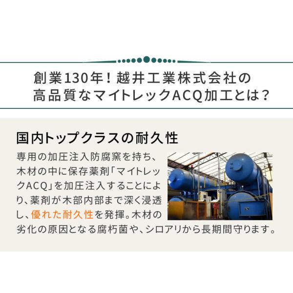 ガーデンテーブル 一体型 ガーデンベンチ 木製 ピクニックテーブル おしゃれ 防腐 日本製 国産 ひのき 庭 屋外 パラソル穴付き ガーデニング 屋上 ACQ加工 【納期B】【sms-kspm-149brn】