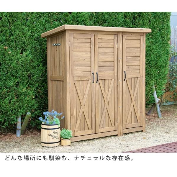 物置 屋外 大型 大きい おしゃれ 小屋 北欧 ヨーロピアン 組み立て 設置 収納庫 庭 ナチュラル 木製 収納棚 園芸 掃除 キャンプ アウトドア 用品 白 ホワイト 【納期B】【sms-ktds1600】