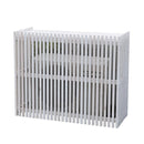 室外機カバー 大型 大きいサイズ ワイド 木製 エアコンカバー 日よけ 省エネ 節電 【納期B】【sms-mac-1100】