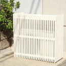 室外機 カバー 柵 枠 ストライプ 室外機カバー 省エネ効果 節約 節電 ボックス エアコンカバー 【納期B】【sms-mac-935】