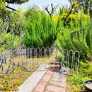 アイアンフェンス スチール 折りたたみ 柵 自立 置くだけ スタンド 折り畳み ネコ 猫 おしゃれ 外構 3連 ガーデニング ガレージ 玄関 庭 園芸 間仕切り 花壇 【納期B】【sms-nk120】