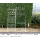 柵 フェンス 外構 庭 屋外 スチールフェンス アイアン DIY 簡単 金属製 おしゃれ ガーデンフェンス ガーデニング 白 ホワイト 黒 ブラック 北欧 埋め 差し込み 【納期B】【sms-oc001h-2p】