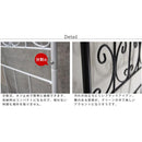 フェンス おしゃれ 低め 外構 柵 庭 白 ホワイト 黒 ヨーロピアン DIY 簡単 埋め込み 差し込み 【納期B】【sms-oc002l-2p】