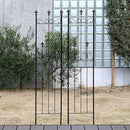 ガーデンフェンス 埋め込み 差し込み 地面 土中 杭 柵 フェンス 庭 ガーデニング フェンス 北欧 ヨーロピアン おしゃれ ホワイト 白 ブラック 黒 【納期B】【sms-oc003sl-2p】